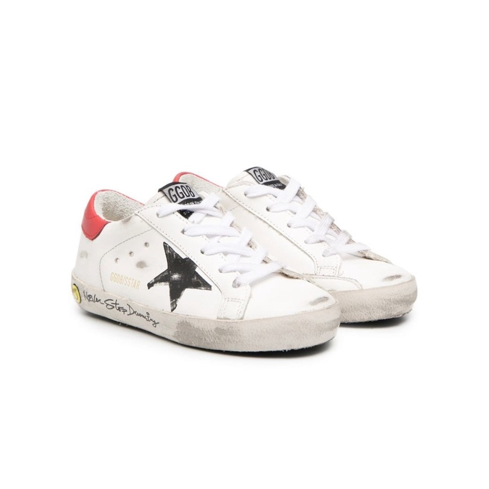 GOLDEN GOOSE NEVER STOP DREAMING SIGNATURE SUPERSTAR SNEAKERS KIDS SZ 32 EU/US 1